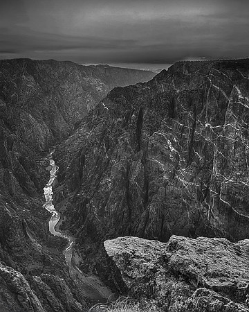 Dragon Point River View BW