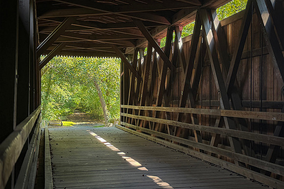 Thomas Mill Covered Bridge Interior