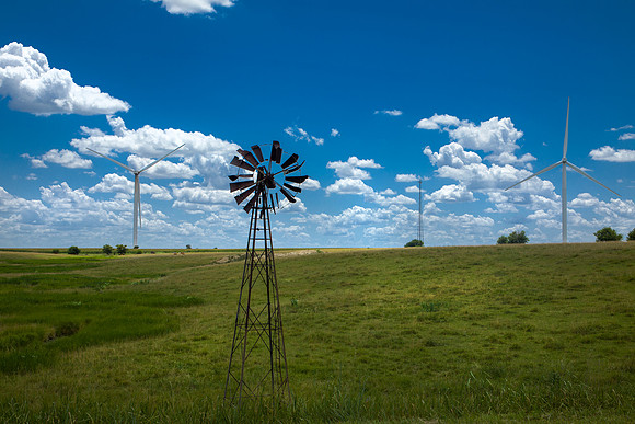 Wind Power and a Cell Tower