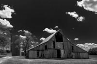 Star Barn and Silo BW