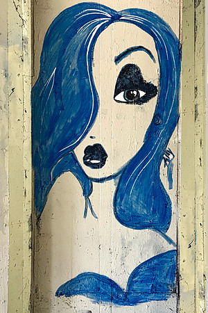 Blue Haired Beauty